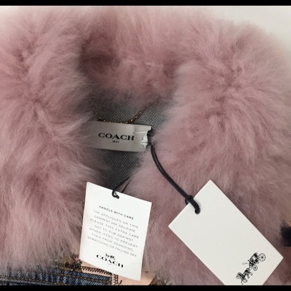 NWT coach 1941 denim jacket patchwork size 6 - Picture 3 of 14